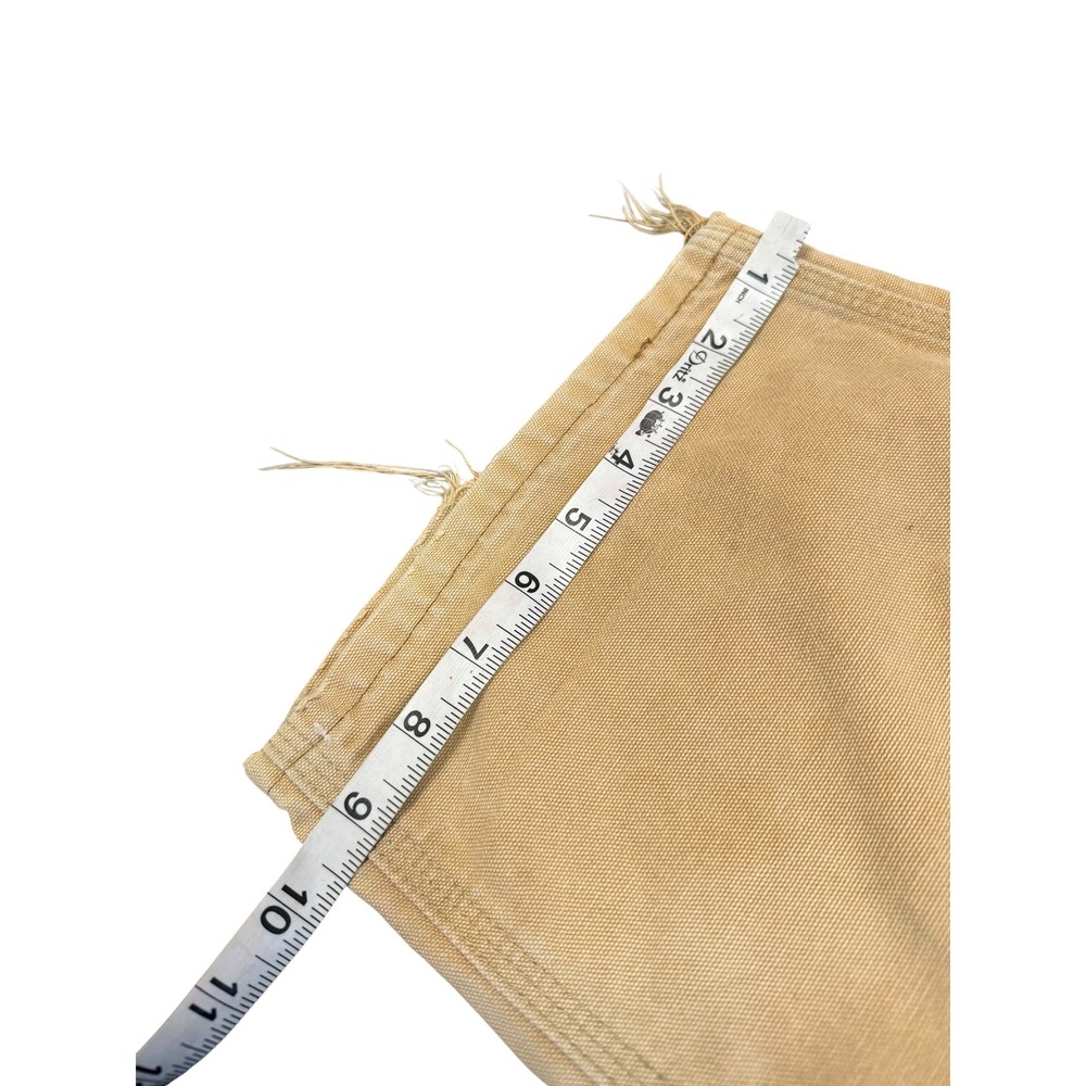 Carhartt Double Knee Work Pants Mens 36x34 Tan Fair Distressed Painter B01 USA - Picture 8 of 12